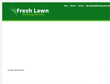 Tablet Screenshot of freshlawnmowingservice.com